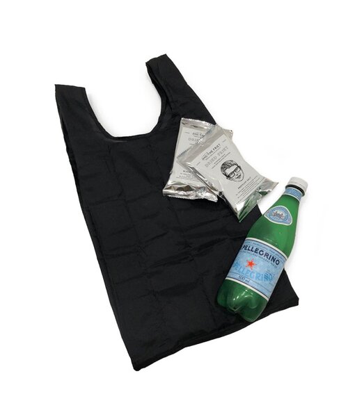 BIRTHDAY BAR（バースデイバー）の「HUNGBAG/Large　エコバッグ（エコバッグ/サブバッグ・レディース・ミント/ブラック/ベージュ/イエロー・0）」の2枚目の写真