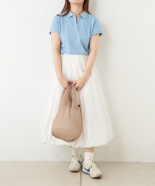 BIRTHDAY BAR（バースデイバー）の「HUNGBAG/Large　エコバッグ（エコバッグ/サブバッグ・レディース・ミント/ブラック/ベージュ/イエロー・0）」の15枚目の写真