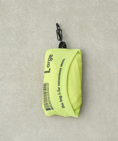 BIRTHDAY BAR（バースデイバー）の「HUNGBAG/Large　エコバッグ（エコバッグ/サブバッグ・レディース・ミント/ブラック/ベージュ/イエロー・0）」の8枚目の写真