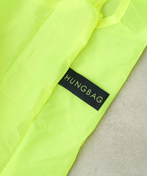 BIRTHDAY BAR（バースデイバー）の「HUNGBAG/Large　エコバッグ（エコバッグ/サブバッグ・レディース・ミント/ブラック/ベージュ/イエロー・0）」の5枚目の写真