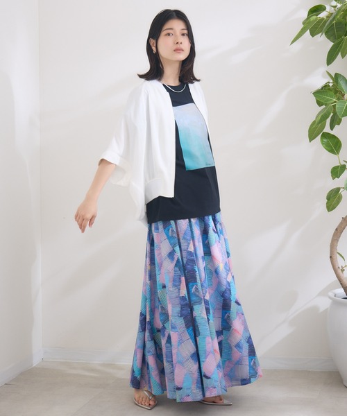 KATHARINE ROSS（キャサリンロス）の「【KATHARINE ROSS】SUMMERフォト海岸Tee（Tシャツ/カットソー・レディース・ブラック/オフホワイト・MEDIUM）」の22枚目の写真