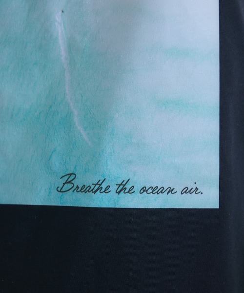 KATHARINE ROSS（キャサリンロス）の「【KATHARINE ROSS】SUMMERフォト海岸Tee（Tシャツ/カットソー・レディース・ブラック/オフホワイト・MEDIUM）」の16枚目の写真