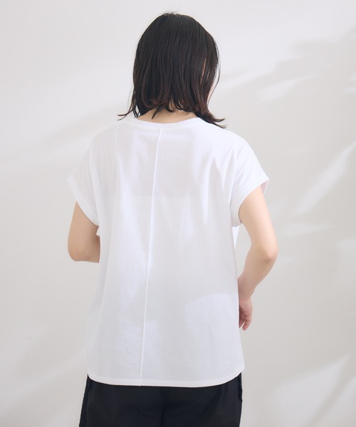 KATHARINE ROSS（キャサリンロス）の「【KATHARINE ROSS】SUMMERフォト海岸Tee（Tシャツ/カットソー・レディース・ブラック/オフホワイト・MEDIUM）」の10枚目の写真