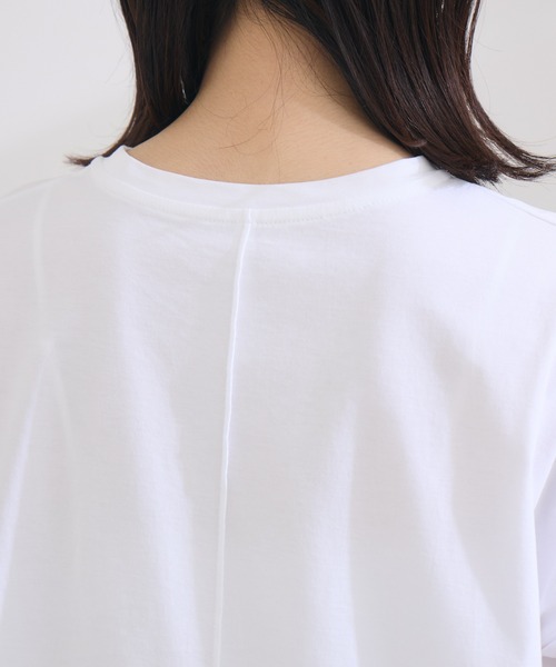 KATHARINE ROSS（キャサリンロス）の「【KATHARINE ROSS】SUMMERフォト海岸Tee（Tシャツ/カットソー・レディース・ブラック/オフホワイト・MEDIUM）」の9枚目の写真