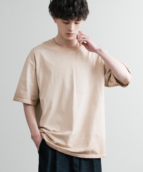 Rocky Monroe(ロッキーモンロー)の「ルーズシルエット ダブルグラデーションクルーネック半袖Tシャツ(Tシャツ/カットソー・メンズ・グレー/カーキ/ブラウン/オレンジ/パープル/ブルー/ブラック/ピンク/グリーン・M/XL/L)」の2枚目の写真