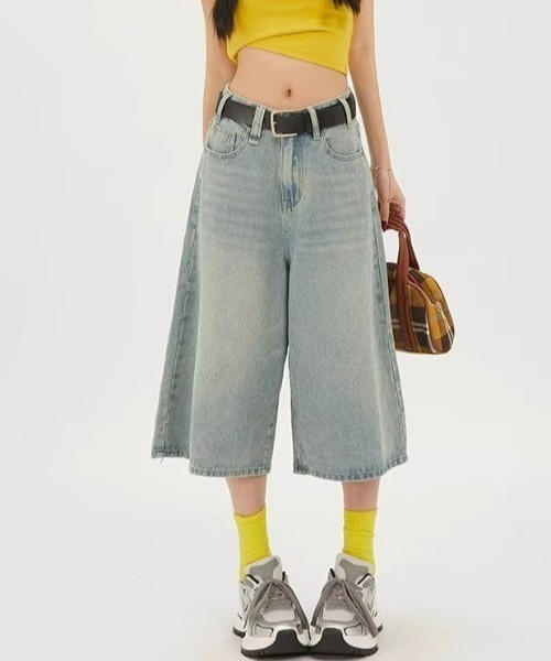REBALANCE（リバランス）の「レディースハーフデニムパンツ（デニムパンツ・レディース・A・LARGE/X-LARGE/MEDIUM）」の11枚目の写真