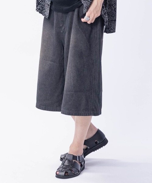 JOHN'S CLOSET（ジョンズクローゼット）の「【t】12Oz ブラストオーバーダイ デニムハーフパンツ（デニムパンツ・メンズ・ブラック/ブルー/チャコールグレー/ネイビー・MEDIUM/LARGE）」の15枚目の写真