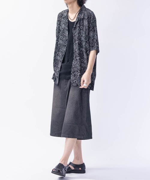 JOHN'S CLOSET（ジョンズクローゼット）の「【t】12Oz ブラストオーバーダイ デニムハーフパンツ（デニムパンツ・メンズ・ブラック/ブルー/チャコールグレー/ネイビー・MEDIUM/LARGE）」の18枚目の写真