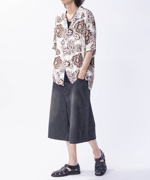 JOHN'S CLOSET（ジョンズクローゼット）の「【t】12Oz ブラストオーバーダイ デニムハーフパンツ（デニムパンツ・メンズ・ブラック/ブルー/チャコールグレー/ネイビー・MEDIUM/LARGE）」の21枚目の写真