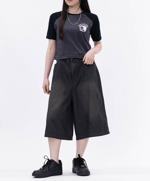 JOHN'S CLOSET（ジョンズクローゼット）の「【t】12Oz ブラストオーバーダイ デニムハーフパンツ（デニムパンツ・メンズ・ブラック/ブルー/チャコールグレー/ネイビー・MEDIUM/LARGE）」の8枚目の写真