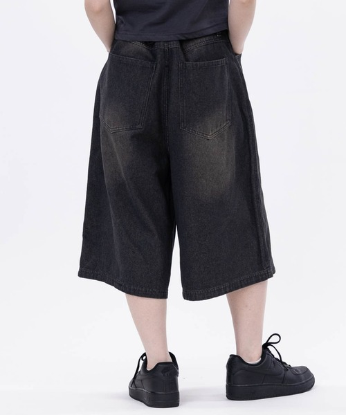 JOHN'S CLOSET（ジョンズクローゼット）の「【t】12Oz ブラストオーバーダイ デニムハーフパンツ（デニムパンツ・メンズ・ブラック/ブルー/チャコールグレー/ネイビー・MEDIUM/LARGE）」の7枚目の写真