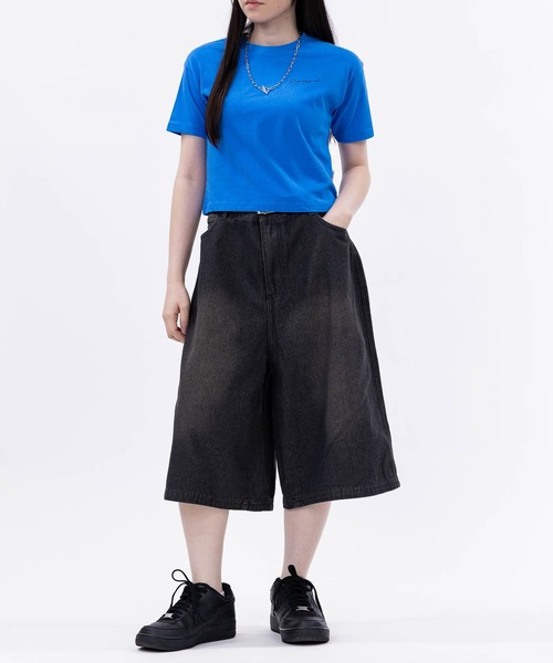 JOHN'S CLOSET（ジョンズクローゼット）の「【t】12Oz ブラストオーバーダイ デニムハーフパンツ（デニムパンツ・メンズ・ブラック/ブルー/チャコールグレー/ネイビー・MEDIUM/LARGE）」の11枚目の写真