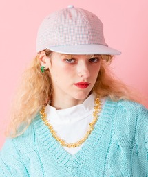 ankoROCK（アンコロック）の「an meets zakka チェック×デニムコンビ２トーンキャップ（キャップ）」