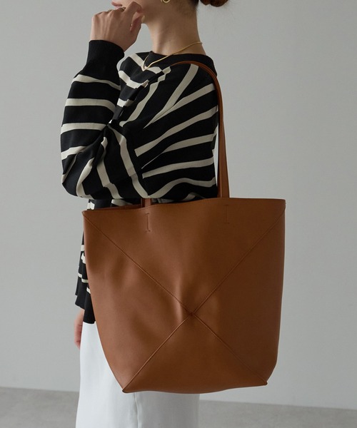 ぐぅページ セール】【グッシオベーシック】ZOZO限定 パネルトートバッグ