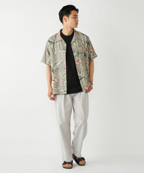 SHIPS Colors:〈洗濯機可能〉レーヨン プリント シャツ（シャツ