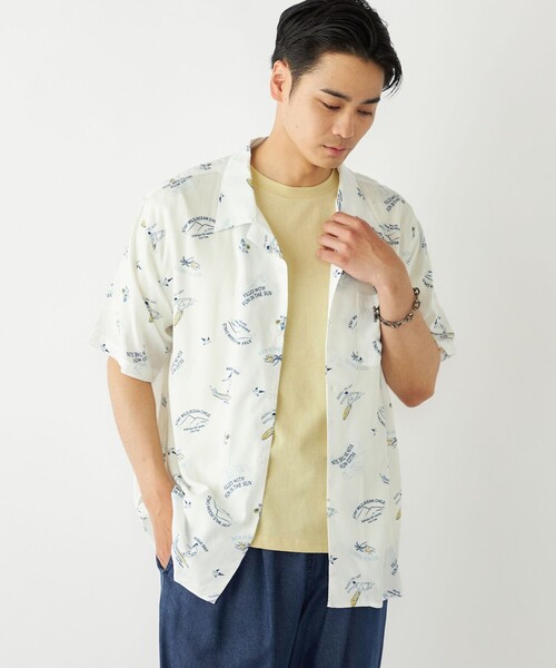 50s プリントレーヨンシャツ TOWNCRAFT / タウンクラフト 50S ROCKABILLY SHIRTS 総柄