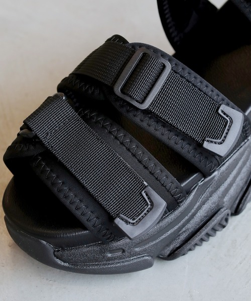 新品 【CLEL】ハイソール 合皮 スニーカーサンダル　S セール】【CLEL】High-sole Sneaker Sandals/ハイソール 合皮