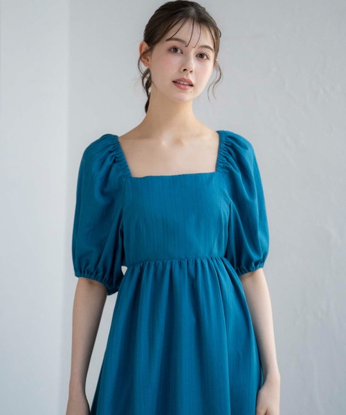 NOELA（ノエラ）の「バックリボンマキシワンピ（ワンピース・レディース・イエロー/ベージュ/ブルー・M/S）」の9枚目の写真