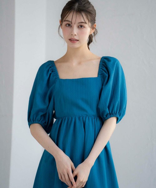 NOELA（ノエラ）の「バックリボンマキシワンピ（ワンピース・レディース・イエロー/ベージュ/ブルー・M/S）」の10枚目の写真