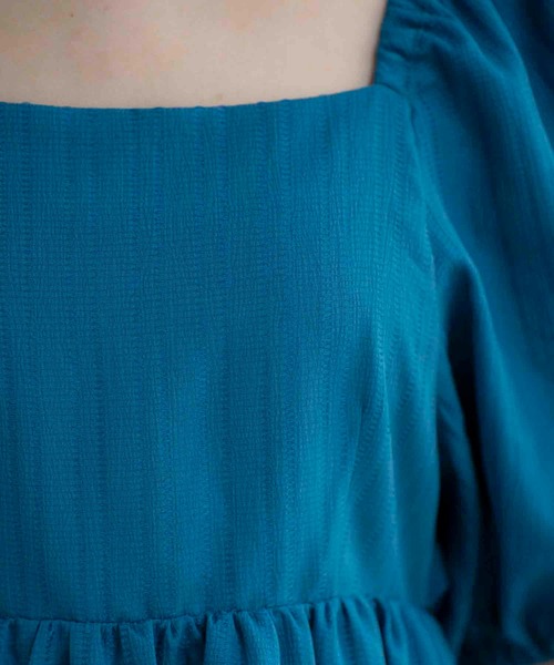 NOELA（ノエラ）の「バックリボンマキシワンピ（ワンピース・レディース・イエロー/ベージュ/ブルー・M/S）」の12枚目の写真