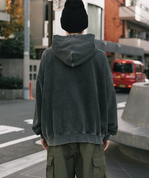 SUPPLIER（サプライヤー）の「SUPPLIER/サプライヤー Vintage Wash College Logo Hoodie カレッジロゴ フーディ―（パーカー・メンズ・チャコール/パープル・XL/L/M）」の9枚目の写真