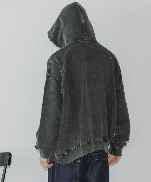 SUPPLIER（サプライヤー）の「SUPPLIER/サプライヤー Vintage Wash College Logo Hoodie カレッジロゴ フーディ―（パーカー・メンズ・チャコール/パープル・XL/L/M）」の15枚目の写真