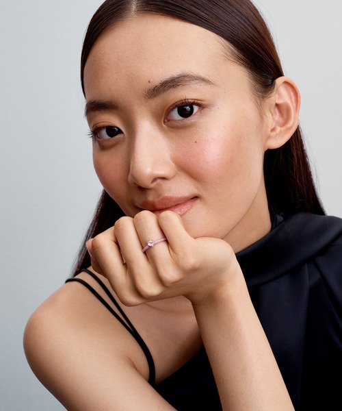 PANDORA（パンドラ）の「ピンク チャクラ ハート リング（リング・レディース・シルバー・54/52/56/50）」の3枚目の写真