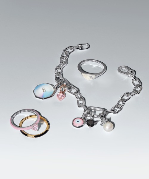 PANDORA（パンドラ）の「ピンク チャクラ ハート リング（リング・レディース・シルバー・54/52/56/50）」の4枚目の写真