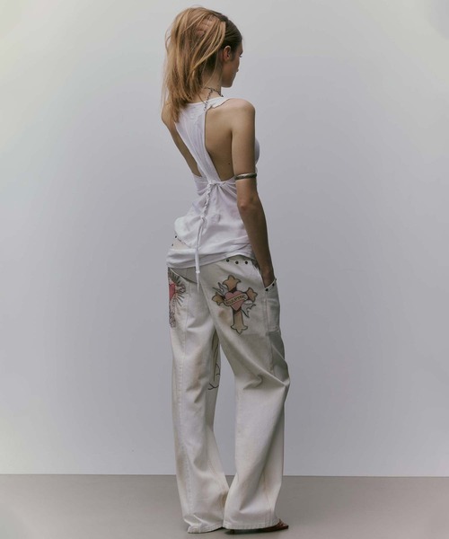 【SCULPTOR】 クラックド エンジェル デニム Sculptor X Ed Hardy] Cracked Angel Denim（デニムパンツ