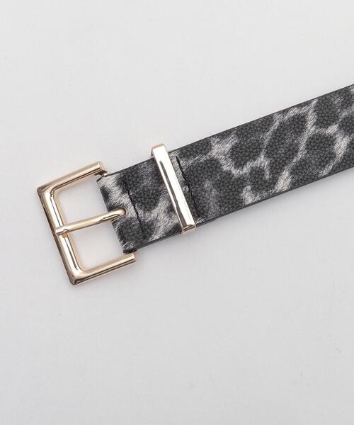 セール】WEGO/スクエアバックルレオパードベルト（ベルト）｜WEGO