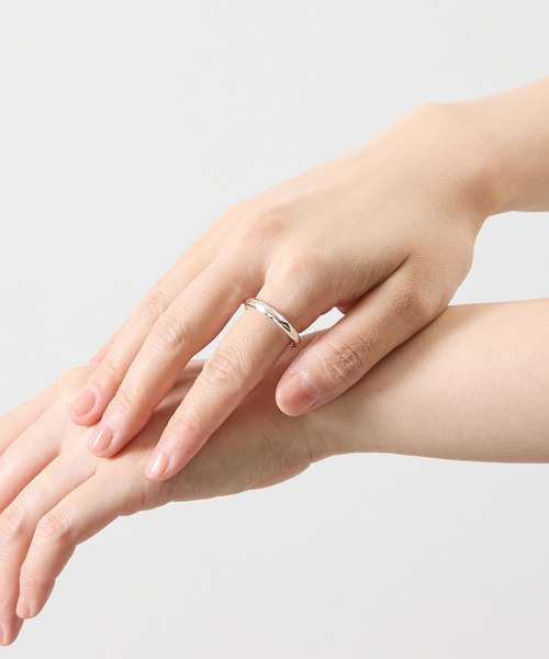 And A（アンドエー）の「And A アンドエー / SILVER925 TEXTURED CIRCLE RING シルバー925テクスチャーサークルリング / AA-A25U003（リング・メンズ・シルバー・15号/17号/19号/11号/13号）」の2枚目の写真