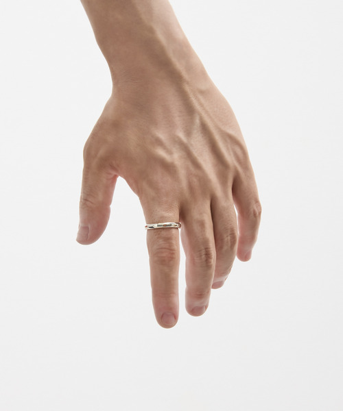 And A（アンドエー）の「And A アンドエー / SILVER925 TEXTURED CIRCLE RING シルバー925テクスチャーサークルリング / AA-A25U003（リング・メンズ・シルバー・15号/17号/19号/11号/13号）」の3枚目の写真