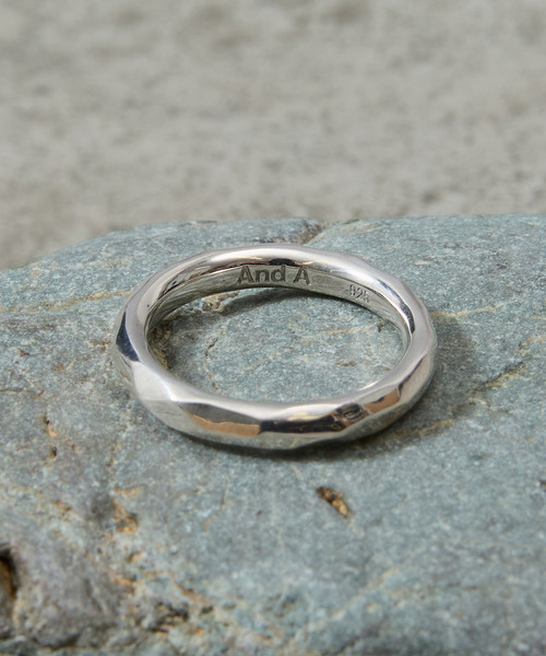 And A（アンドエー）の「And A アンドエー / SILVER925 TEXTURED CIRCLE RING シルバー925テクスチャーサークルリング / AA-A25U003（リング・メンズ・シルバー・15号/17号/19号/11号/13号）」の7枚目の写真