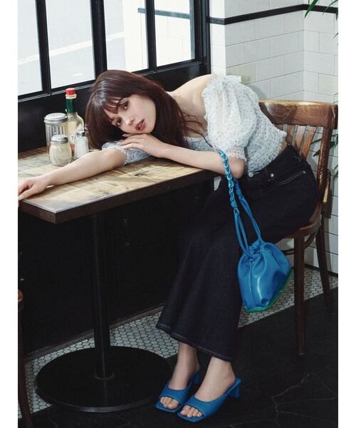 dazzlin(ダズリン)の「ネックピース付チュールブラウス(シャツ/ブラウス・レディース・ブルー/ライトグレー/ピンク・FREE)」の10枚目の写真