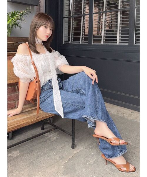 dazzlin(ダズリン)の「ネックピース付チュールブラウス(シャツ/ブラウス・レディース・ブルー/ライトグレー/ピンク・FREE)」の19枚目の写真