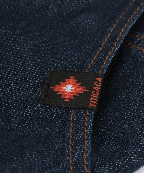 チチカカ（チチカカ）の「デニム切替テーパードパンツ（その他パンツ・レディース・オフホワイト/ブラック/インディゴブルー・FREE）」の17枚目の写真