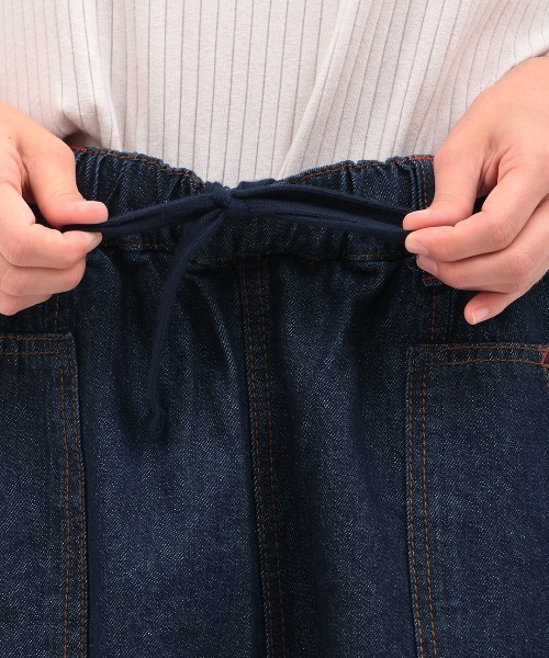 チチカカ（チチカカ）の「デニム切替テーパードパンツ（その他パンツ・レディース・オフホワイト/ブラック/インディゴブルー・FREE）」の10枚目の写真