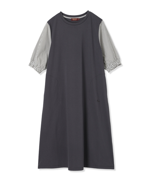 DECOY SINCE 1981（デコイシンスイチキュウハチイチ）の「2025年夏【接触冷感】切替ワンピース（ワンピース・レディース・チャコールグレー/ネイビー・M/L/LL）」の3枚目の写真