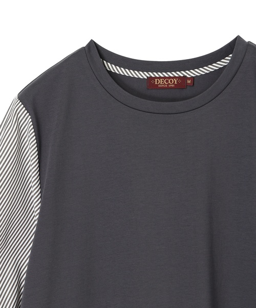 DECOY SINCE 1981（デコイシンスイチキュウハチイチ）の「2025年夏【接触冷感】切替ワンピース（ワンピース・レディース・チャコールグレー/ネイビー・M/L/LL）」の5枚目の写真