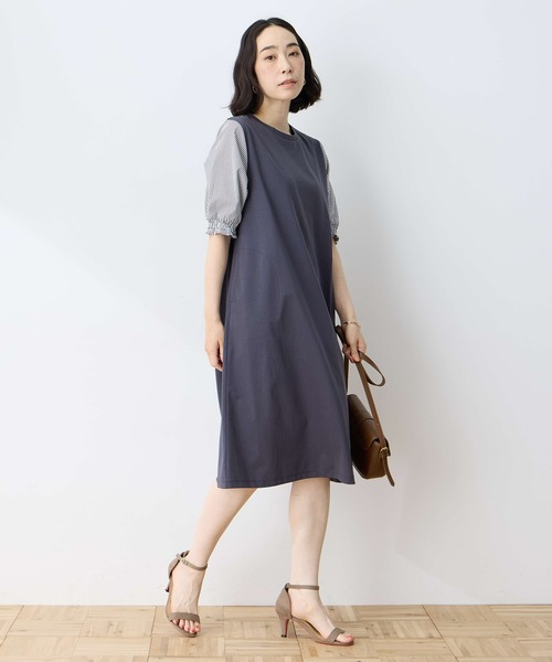 DECOY SINCE 1981（デコイシンスイチキュウハチイチ）の「2025年夏【接触冷感】切替ワンピース（ワンピース・レディース・チャコールグレー/ネイビー・M/L/LL）」の19枚目の写真