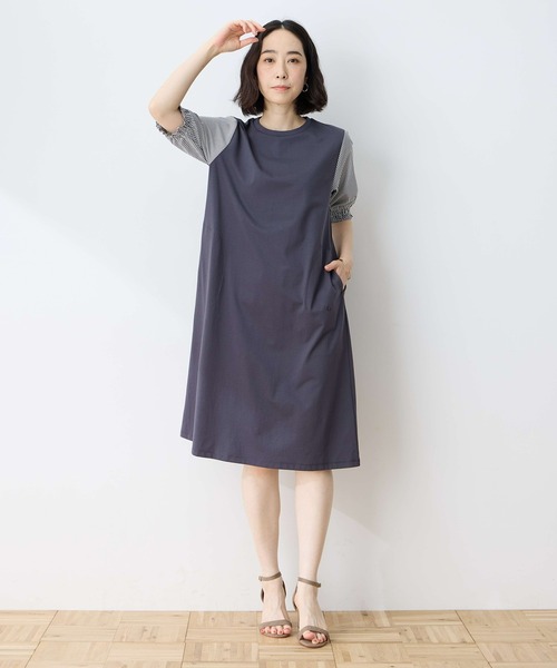 DECOY SINCE 1981（デコイシンスイチキュウハチイチ）の「2025年夏【接触冷感】切替ワンピース（ワンピース・レディース・チャコールグレー/ネイビー・M/L/LL）」の20枚目の写真