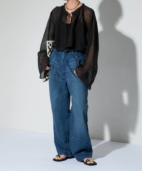 追加2》GRISEレザーARTYアシメトングサンダル（サンダル）｜LE