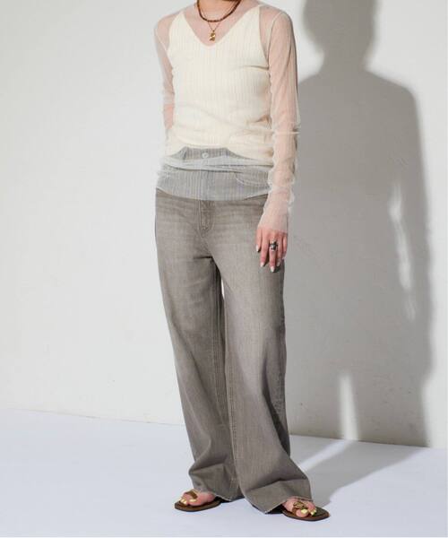 GRISEレザー　ARTY アシメ トングサンダル　ルタロングリーズ 追加2》GRISEレザーARTYアシメトングサンダル（サンダル）｜LE