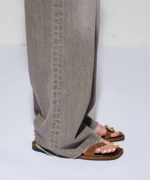 セール】《追加2》GRISEレザーARTYアシメトングサンダル（サンダル