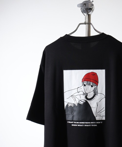 Red Cap Girl(レッドキャプガール)の「RED CAP GIRL RCGポンチバックプリントTシャツ(Tシャツ/カットソー・メンズ・ライトグレー系1/チャコールグレー/ブルー系2/ブラック系2/ピンク系1/ブルー系1/ピンク系2/ホワイト系1/ホワイト系2/グリーン/ブラック系1/ライトグレー系2・M/L)」の4枚目の写真