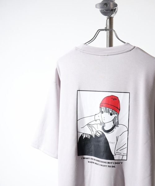 Red Cap Girl(レッドキャプガール)の「RED CAP GIRL RCGポンチバックプリントTシャツ(Tシャツ/カットソー・メンズ・ライトグレー系1/チャコールグレー/ブルー系2/ブラック系2/ピンク系1/ブルー系1/ピンク系2/ホワイト系1/ホワイト系2/グリーン/ブラック系1/ライトグレー系2・M/L)」の6枚目の写真