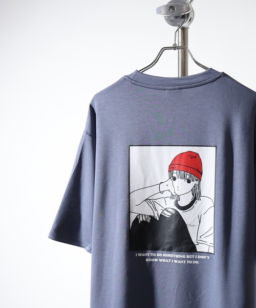 Red Cap Girl(レッドキャプガール)の「RED CAP GIRL RCGポンチバックプリントTシャツ(Tシャツ/カットソー・メンズ・ライトグレー系1/チャコールグレー/ブルー系2/ブラック系2/ピンク系1/ブルー系1/ピンク系2/ホワイト系1/ホワイト系2/グリーン/ブラック系1/ライトグレー系2・M/L)」の9枚目の写真