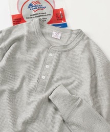 JEMORGAN | 【87】【JEMORGAN/ジェーイーモーガン】ワッフル/フライス ヘンリーネック ロングスリーブ Tシャツ/無地T/パックT/インナーウェア(Tシャツ/カットソー)