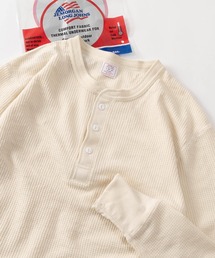 Tシャツ/カットソー（ホワイト/白色系・ヘンリーネック）ファッション