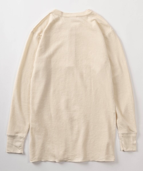 JEMORGAN（ジェーイーモーガン）の「【87】【JEMORGAN/ジェーイーモーガン】ワッフル/フライス ヘンリーネック ロングスリーブ Tシャツ/無地T/パックT/インナーウェア（Tシャツ/カットソー・メンズ・グレー/オフホワイト/カーキ/ネイビー/ホワイト/ブラック/チャコールグレー/ホワイト系その他/ダークグレー/ブラック系その他/グレー系その他・M/L/XL/S）」の18枚目の写真